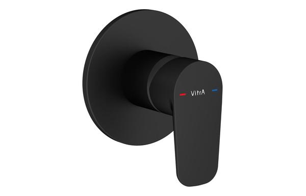 VitrA Flow Soft Integrated Shower Mixer Valve - Matt Black